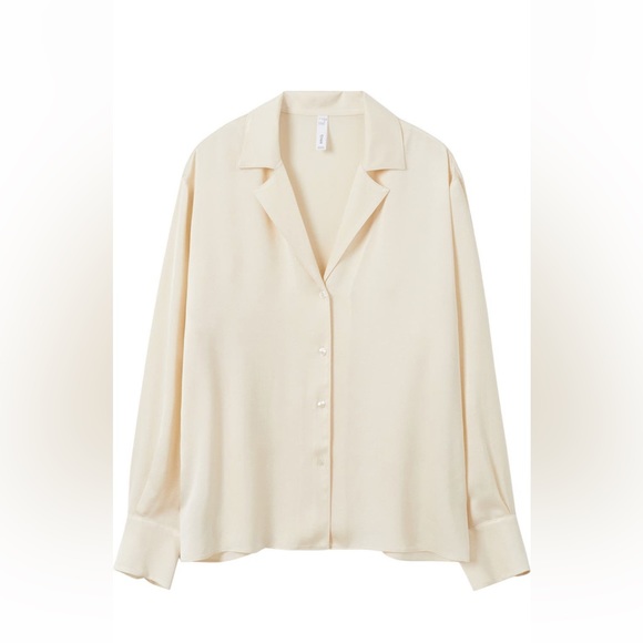 MNG MANGO Matte Satin Button Up Blouse - Picture 5 of 14